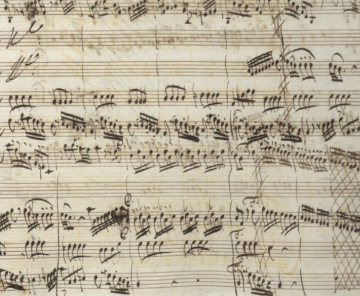 Antonio Vivaldi, Concerto del Vivaldi [RV365] (partitura autografa del Concerto in si bemolle maggiore per violino, archi e basso continuo), ms. Foà 31, c. 52r