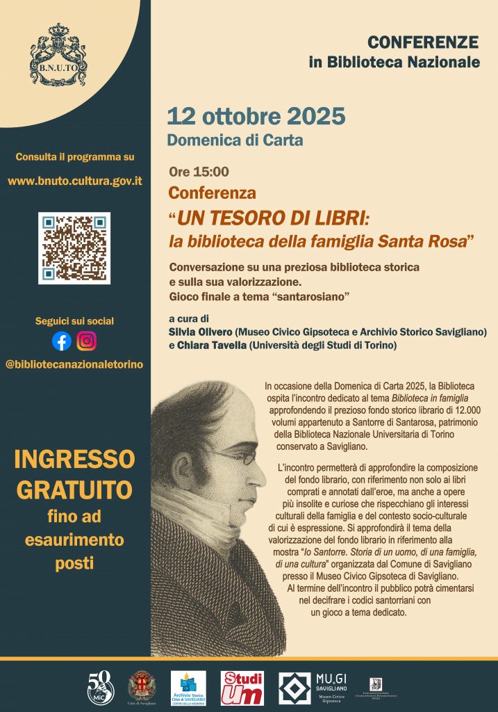 Locandina Domenica di carta 2025 in Biblioteca Nazionale