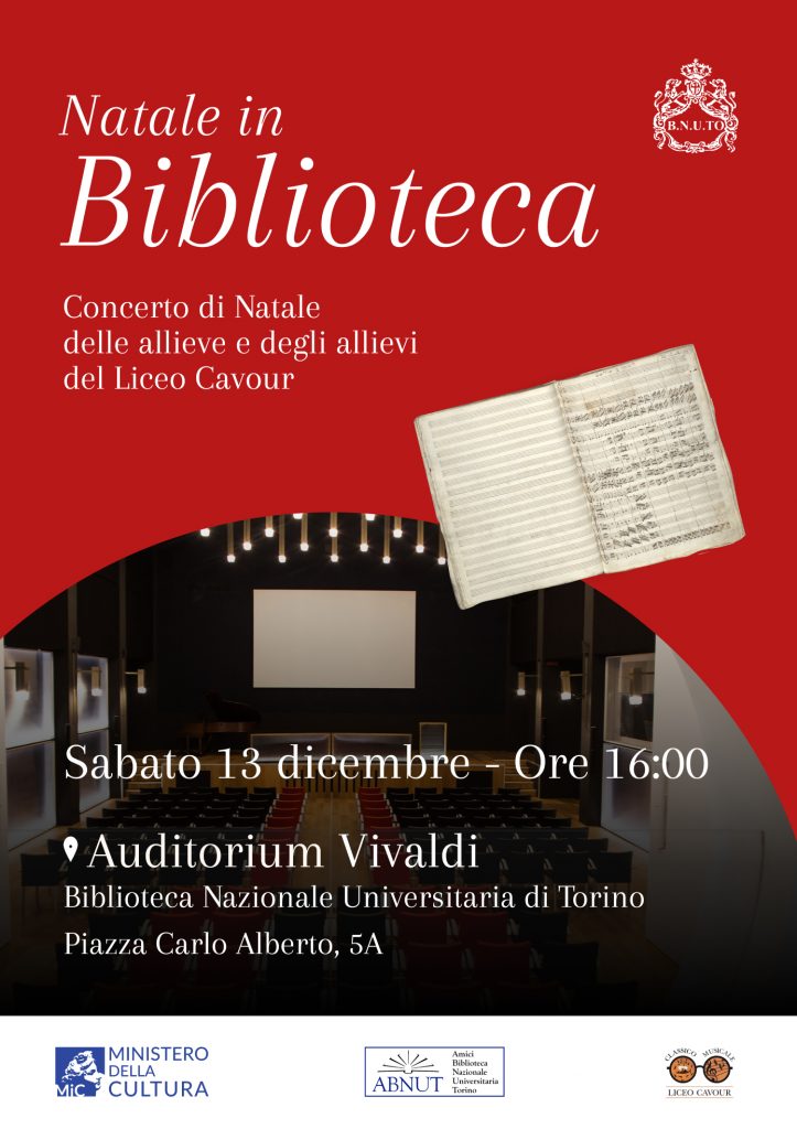 Locandina evento Natale in Biblioteca